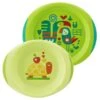 Chicco Set Piatti Piatto Fondo E Piano 12m+ Verde -Negozio al dettaglio CHICCO ch piatto fondo e piano 12mve