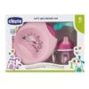 CHICCO (ARTSANA SpA) Chicco Set Pappa Let's Get Started Set 6m+ Rosa -Negozio al dettaglio CHICCO ch set pappa 6m rosa
