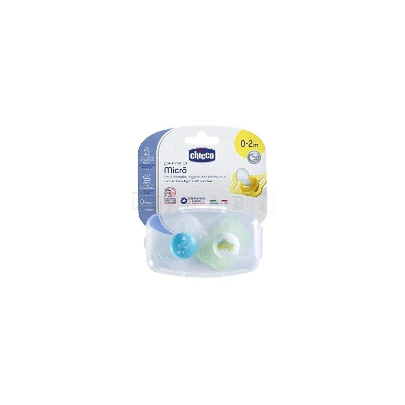 CHICCO (ARTSANA SpA) CH SUCCH MICRO BOY 0-2M 2PZ 1 CHICCO (ARTSANA SpA) CH SUCCH MICRO BOY 0-2M 2PZ