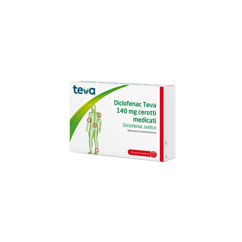 DICLOFENAC TE 10CER MED 140MG 1 DICLOFENAC TE 10CER MED 140MG
