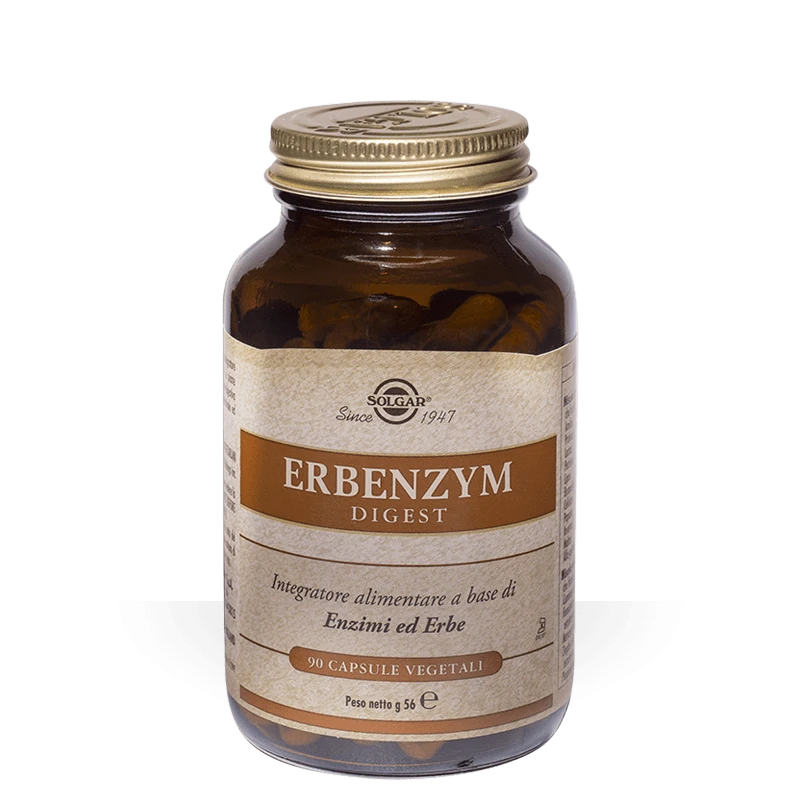 Solgar Erbenzym Digest Integratore 90 Capsule Vegetali 1 Solgar Erbenzym Digest Integratore 90 Capsule Vegetali