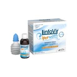 NOOS SRL LINFOVIR IPERWASH SOLUZIONE SALINA IPERTONICA TAMPONATA 8 FLACONI DA 60 ML + 1 EROGATORE NASALE