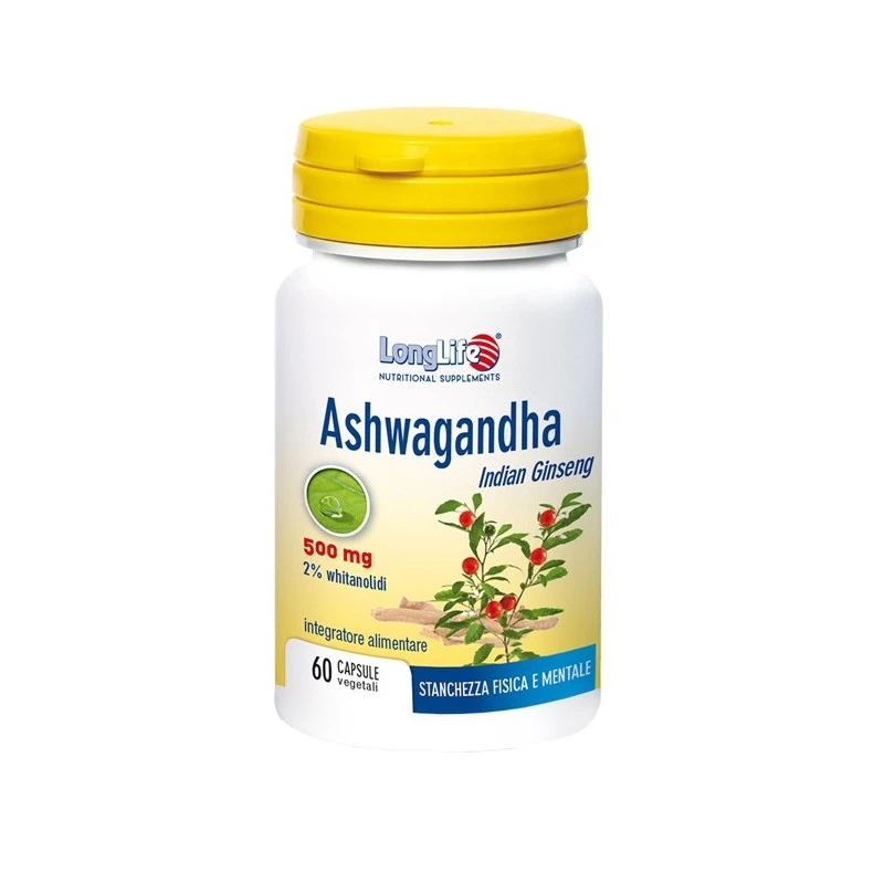 LONGLIFE ASHWAGANDHA 60CPS 1 LONGLIFE ASHWAGANDHA 60CPS