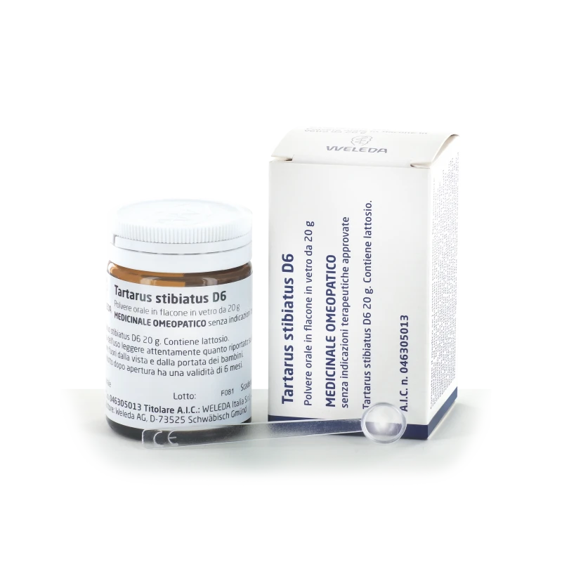 WELEDA ITALIA Srl TARTARUS STIBIATUS 6DH POLV20G 1 WELEDA ITALIA Srl TARTARUS STIBIATUS 6DH POLV20G