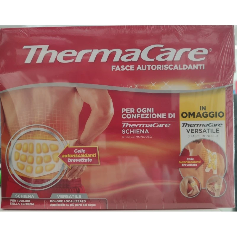 Thermacare Linea Salute E Benessere 4 Fasce Autoriscaldanti Schiena + Thermacare Versatile 3 Fasce 1 Thermacare Linea Salute E Benessere 4 Fasce Autoriscaldanti Schiena + Thermacare Versatile 3 Fasce